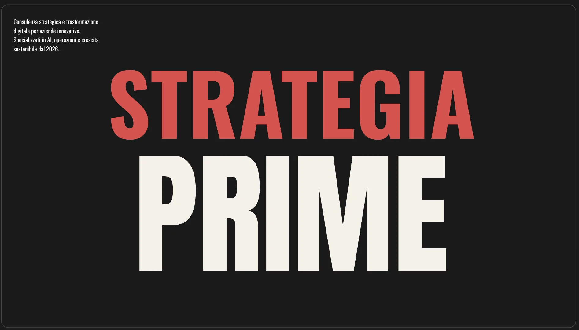 Slide minimalista con layout pulito generato da SlideRun